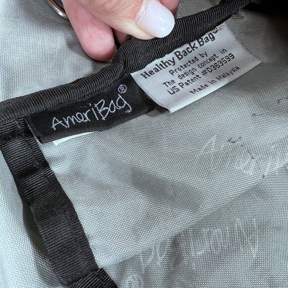 AmeriBag Healthy Back Bag Crossbody Sling Day Pack Khaki Green Adjustable Travel - Picture 11 of 16